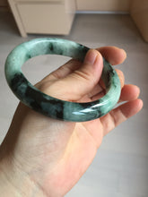 Load image into Gallery viewer, 58.9mm Certified Type A 100% Natural suny green dark green Jadeite Jade bangle BP32-8237
