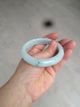 Load image into Gallery viewer, 55mm certified Type A 100% Natural green/white Jadeite Jade bangle BF67-4487
