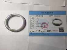Load image into Gallery viewer, 50mm certified  100% natural Type A brown green/purple oval  jadeite jade bangle PB161-1095
