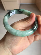 Load image into Gallery viewer, 58.9mm Certified Type A 100% Natural suny green dark green Jadeite Jade bangle BP32-8237
