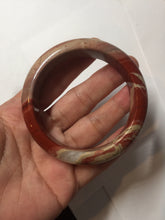 Load image into Gallery viewer, 55mm 100% natural red jasper stone(红碧玉,鸡血石) bangle XY102
