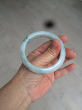 Load image into Gallery viewer, 55mm certified Type A 100% Natural green/white Jadeite Jade bangle BF67-4487
