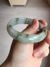 Load image into Gallery viewer, 57mm Certified type A 100% Natural icy watery light green brown The illusionary world Jadeite bangle BL116-9434
