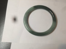 Load image into Gallery viewer, 55.7mm Certified type A 100% Natural oily dark green round cut Jadeite bangle AY4-1524
