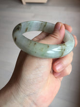 Load image into Gallery viewer, 57mm Certified type A 100% Natural icy watery light green brown The illusionary world Jadeite bangle BL116-9434
