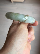 Load image into Gallery viewer, 57mm Certified type A 100% Natural icy watery light green brown The illusionary world Jadeite bangle BL116-9434
