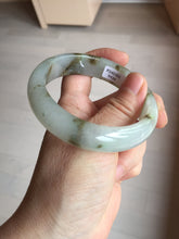 Load image into Gallery viewer, 57mm Certified type A 100% Natural icy watery light green brown The illusionary world Jadeite bangle BL116-9434
