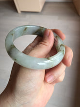 Load image into Gallery viewer, 57mm Certified type A 100% Natural icy watery light green brown The illusionary world Jadeite bangle BL116-9434
