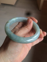 Load image into Gallery viewer, 57.4mm Certified Type A 100% Natural light yellow/blue/green Jadeite Jade bangle BK22-4406
