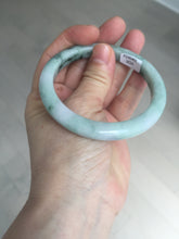 Load image into Gallery viewer, 58mm 100% natural type A certified dark green/purple jadeite jade bangle B120-3024
