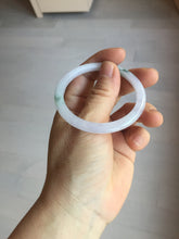 Load image into Gallery viewer, 49.5mm Certified Type A 100% Natural icy watery light green purple Jadeite Jade bangle PA73-6337
