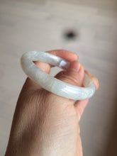 Load image into Gallery viewer, 50mm Certified Type A 100% Natural icy white/yellow Jadeite Jade bangle AH73-7285
