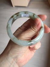 Load image into Gallery viewer, 57mm Certified type A 100% Natural icy watery light green brown The illusionary world Jadeite bangle BL116-9434
