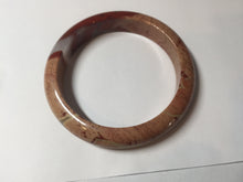 Load image into Gallery viewer, 58mm 100% natural red jasper stone(红碧玉,鸡血石) bangle XY105
