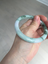 Load image into Gallery viewer, 58mm 100% natural type A certified dark green/purple jadeite jade bangle B120-3024
