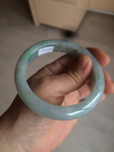 Load image into Gallery viewer, 57.4mm Certified Type A 100% Natural light yellow/blue/green Jadeite Jade bangle BK22-4406
