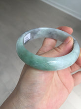 Load image into Gallery viewer, 60.2mm certified type A 100% Natural green/black/red chubby Jadeite Jade bangle B119-9123
