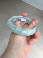 Load image into Gallery viewer, 60.2mm certified type A 100% Natural green/black/red chubby Jadeite Jade bangle B119-9123
