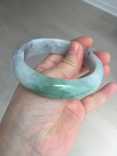 Load image into Gallery viewer, 60.2mm certified type A 100% Natural green/black/red chubby Jadeite Jade bangle B119-9123
