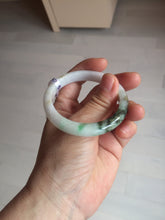 Load image into Gallery viewer, 52mm certified Type A 100% Natural sunny green yellow brown white oval Jadeite Jade bangle Q138-1727
