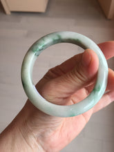 Load image into Gallery viewer, 54mm Certified 100% natural Type A sunny green/white  jadeite jade bangle BK97-0352
