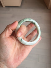 Load image into Gallery viewer, 54mm Certified 100% natural Type A sunny green/white  jadeite jade bangle BK97-0352
