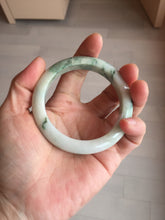 Load image into Gallery viewer, 54mm Certified 100% natural Type A sunny green/white  jadeite jade bangle BK97-0352
