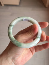 Load image into Gallery viewer, 54mm Certified 100% natural Type A sunny green/white  jadeite jade bangle BK97-0352
