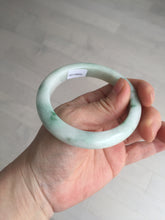 Load image into Gallery viewer, 54mm Certified 100% natural Type A sunny green/white  jadeite jade bangle BK97-0352
