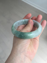 Load image into Gallery viewer, 60.3mm certified type A 100% Natural green/red chubby Jadeite Jade bangle B117-9131
