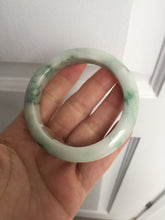 Load image into Gallery viewer, 54mm Certified 100% natural Type A sunny green/white  jadeite jade bangle BK97-0352
