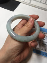 Load image into Gallery viewer, 卖了 56mm Certified Type A 100% Natural icy watery dark green/white//black Jadeite Jade bangle BL59-8587
