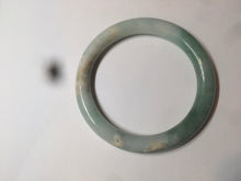 Load image into Gallery viewer, 58mm certified 100% natural type A green round cut jadeite jade bangle AY8-6177
