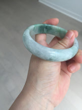 Load image into Gallery viewer, 60.3mm certified type A 100% Natural green/red chubby Jadeite Jade bangle B117-9131
