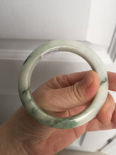 Load image into Gallery viewer, 54mm Certified 100% natural Type A sunny green/white  jadeite jade bangle BK97-0352
