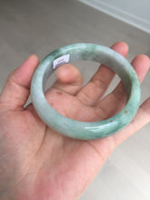 Load image into Gallery viewer, 60.3mm certified type A 100% Natural green/red chubby Jadeite Jade bangle B117-9131
