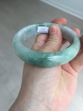 Load image into Gallery viewer, 60.3mm certified type A 100% Natural green/red chubby Jadeite Jade bangle B117-9131
