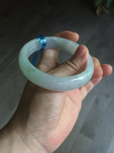 Load image into Gallery viewer, 56mm certified 100% natural icy watery sunny green purple jadeite jade bangle BN57-06970
