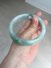 Load image into Gallery viewer, 60.3mm certified type A 100% Natural green/red chubby Jadeite Jade bangle B117-9131
