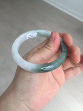 Load image into Gallery viewer, 54.5mm certified 100% natural icy watery oily dark green jadeite jade bangle B112-9120
