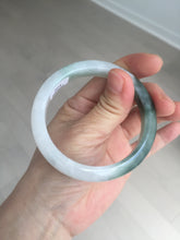 Load image into Gallery viewer, 54.5mm certified 100% natural icy watery oily dark green jadeite jade bangle B112-9120
