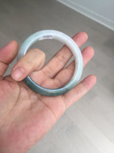 Load image into Gallery viewer, 54.5mm certified 100% natural icy watery oily dark green jadeite jade bangle B112-9120
