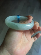 Load image into Gallery viewer, 56mm certified 100% natural icy watery sunny green purple jadeite jade bangle BN57-06970
