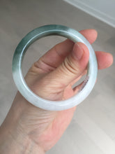 Load image into Gallery viewer, 54.5mm certified 100% natural icy watery oily dark green jadeite jade bangle B112-9120
