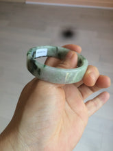 Load image into Gallery viewer, 50.6mm Certified type A 100% Natural sunny green/purple square Jadeite Jade bangle AZ60-7280
