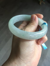 Load image into Gallery viewer, 56mm certified 100% natural icy watery sunny green purple jadeite jade bangle BN57-06970
