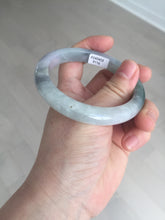 Load image into Gallery viewer, 57.1mm certified 100% natural icy watery oily dark green purple jadeite jade bangle BH90-9116
