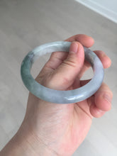 Load image into Gallery viewer, 57.1mm certified 100% natural icy watery oily dark green purple jadeite jade bangle BH90-9116
