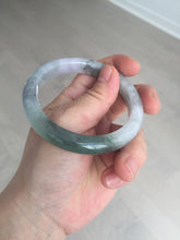 Load image into Gallery viewer, 57.1mm certified 100% natural icy watery oily dark green purple jadeite jade bangle BH90-9116
