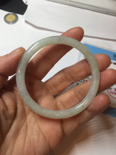 Load image into Gallery viewer, 52.1mm certified Type A 100% Natural icy green/orange slim round cut Jadeite Jade bangle PB101-9133
